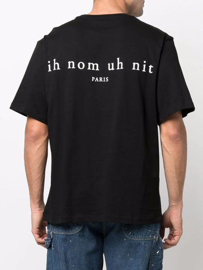 Shop Ih Nom Uh Nit Graphic-print Cotton T-shirt In Schwarz