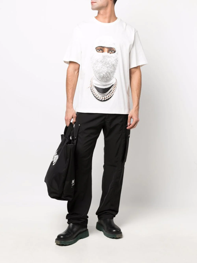 Shop Ih Nom Uh Nit Graphic-print Cotton T-shirt In Weiss