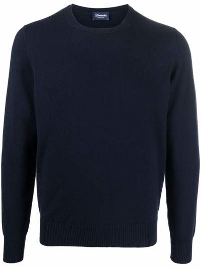 Shop Drumohr Cashmere-knit Jumper In Blau