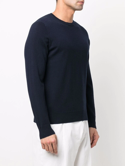 Shop Drumohr Cashmere-knit Jumper In Blau