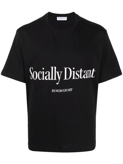 IH NOM UH NIT SOCIALLY DISTANT-PRINT T-SHIRT 