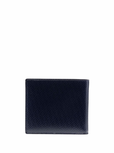 Shop Fendi Ff Monogram Wallet In Blau