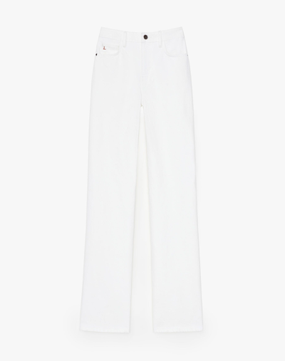Shop Lafayette 148 Denim Wyckoff Wide-leg Jean In White