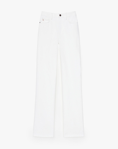 Lafayette 148 Denim Wyckoff Wide-leg Jean In White