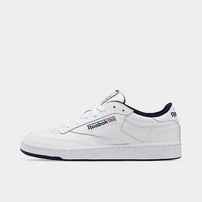 Shop Reebok Men's Club C 85 Casual Shoes In White/navy