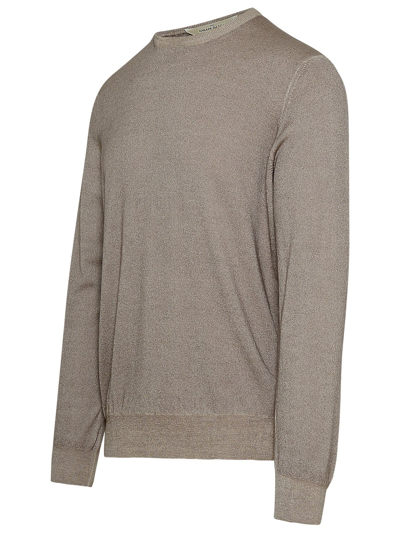 Shop Gran Sasso Beige Cashmere Sweater