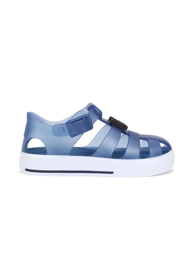 Dolce & Gabbana Caged-toe Jelly Shoes In Blue