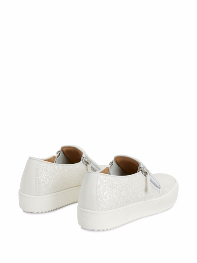 Shop Giuseppe Zanotti Eve Sneakers In White