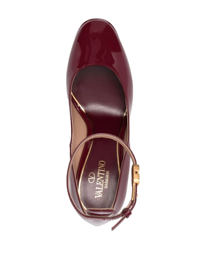 Valentino Tan-go Platform Pumps In Red