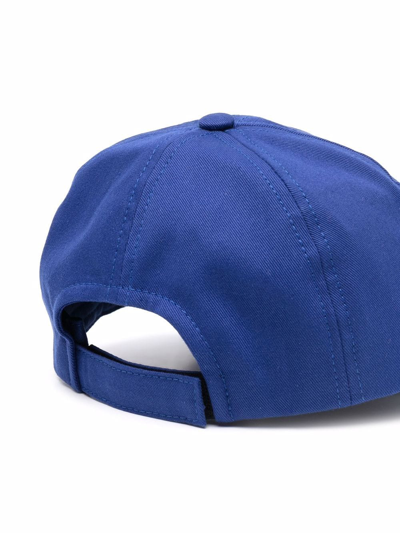 Shop Off-white Embroidered-logo Baseball Cap In Blue