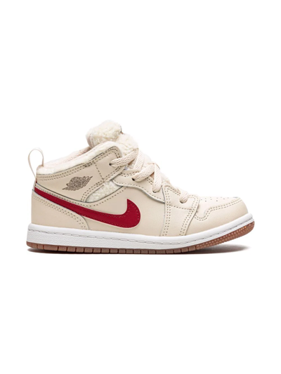 Jordan 1 Mid Utl Sneakers In Neutrals
