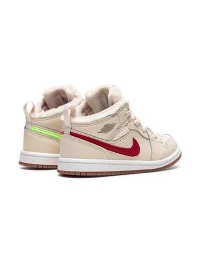 Jordan 1 Mid Utl Sneakers In Neutrals