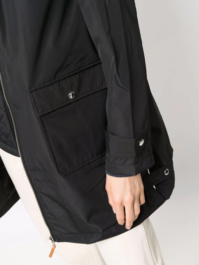 Shop Lauren Ralph Lauren Two-in-one Hooded Parka Coat In Black