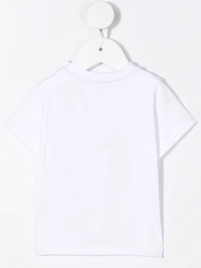 Shop Emilio Pucci Junior Graphic-print Cotton T-shirt In White