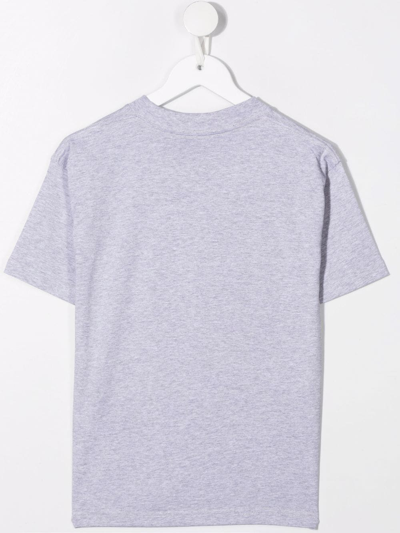 Shop Balenciaga London Cotton T-shirt In Grey