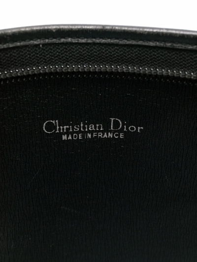 Dior 1980s Pre-owned Honeycomb Clutch Bag - Black