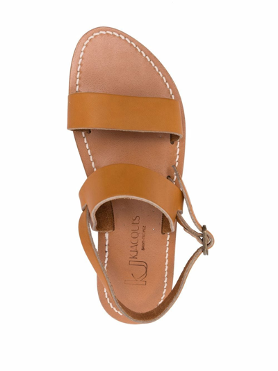 Kjacques K. Jacques St. Tropez Woman Sandals Camel Size 10 Leather In Neutrals