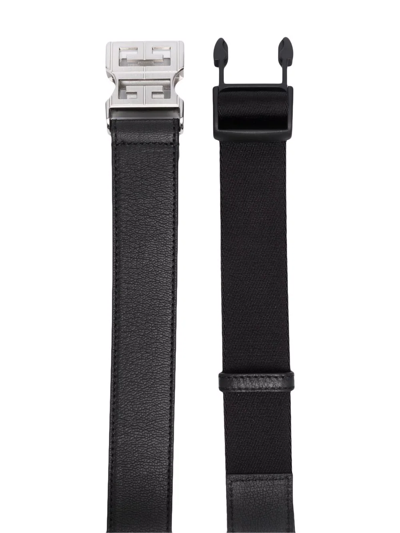 Shop Givenchy Logo-buckle Faux-leather Belt In Black