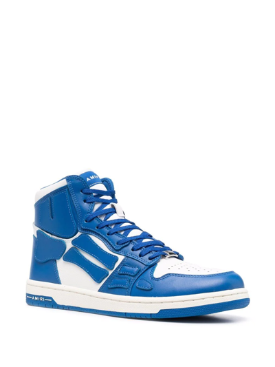 Shop Amiri Skel High-top Sneakers In Blue