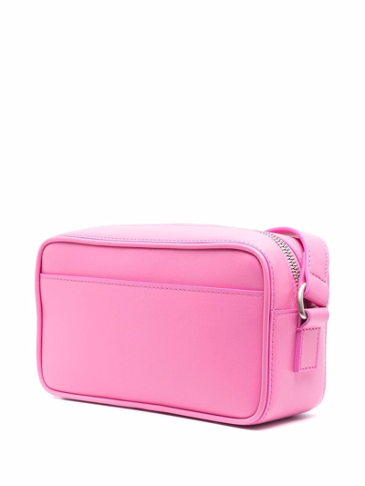 Shop Jacquemus Le Baneto Leather Crossbody Bag In Pink
