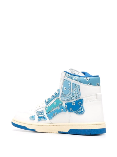 Amiri Skel-top Hi Bandana High-top Sneakers In White