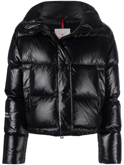 Moncler Born To Protect - Damgan Zip And Snap Button Fastening Down Jacket  In Nero. | ModeSens