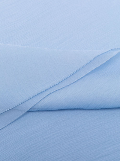 Shop Alberta Ferretti Lightweight Silk Scarf In Blue
