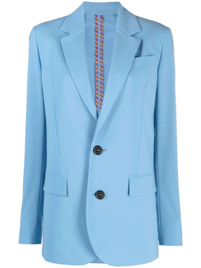 Shop Dsquared2 Single-breasted Button-front Blazer In Blue