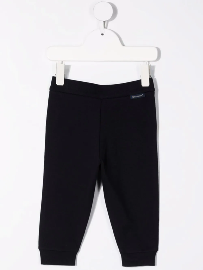 Moncler Logo-patch Tracksuit Bottom In Blue