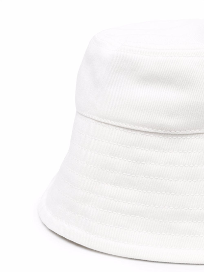 Shop Patou Logo-print Bucket Hat In White