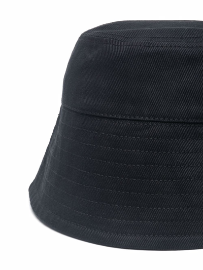 Shop Patou Logo-print Bucket Hat In Black