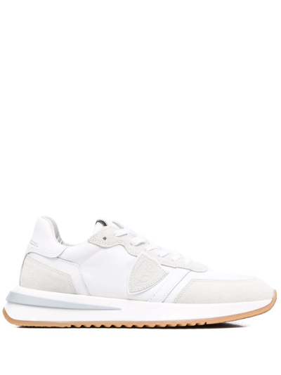 Shop Philippe Model Paris Trpx Panelled Low-top Sneakers In White