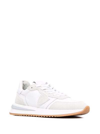 Shop Philippe Model Paris Trpx Panelled Low-top Sneakers In White