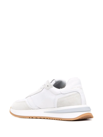 Shop Philippe Model Paris Trpx Panelled Low-top Sneakers In White