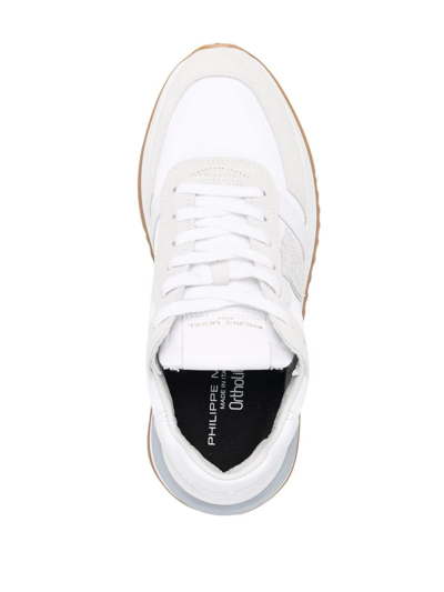 Shop Philippe Model Paris Trpx Panelled Low-top Sneakers In White