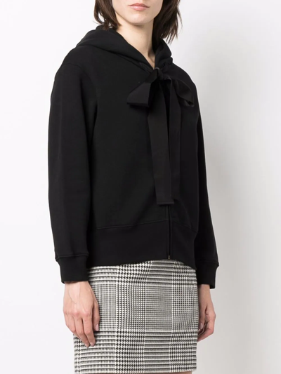 Patou Drawstring Logo Hoodie In Black