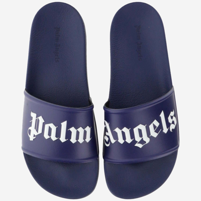 Shop Palm Angels Sandals In Blu
