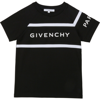 Shop Givenchy Boys Logo T-shirt Black