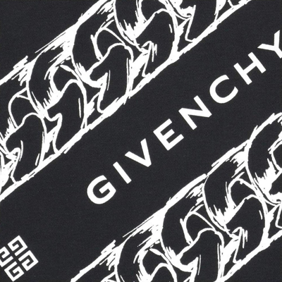 Shop Givenchy Girls Chain Print Skirt Black
