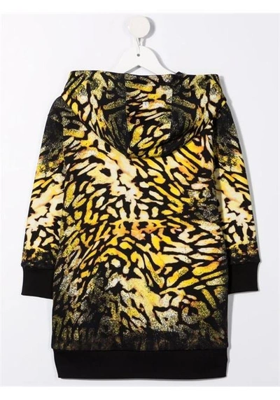 Givenchy Kids Dress In Sweatshirt With Hood And Animalier Print