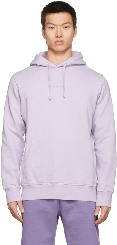 Shop Alyx Purple Collection Logo Hoodie In Light Lilac