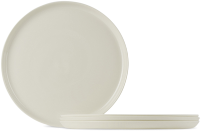 Shop Mud Australia Off-white Dinner Plate Set In Milk