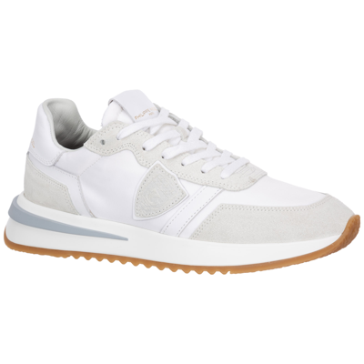 Shop Philippe Model Women's Shoes Leather Trainers Sneakers  Tropez In White