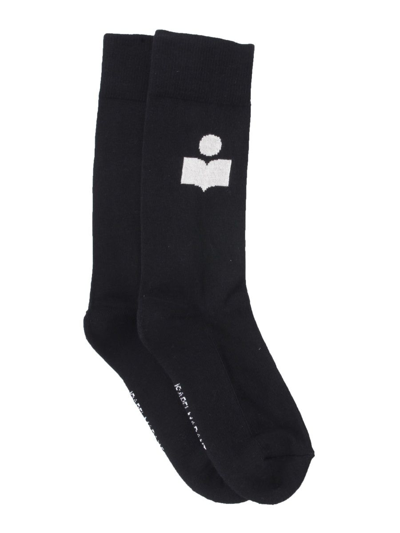 Shop Isabel Marant Women's Black Other Materials Socks