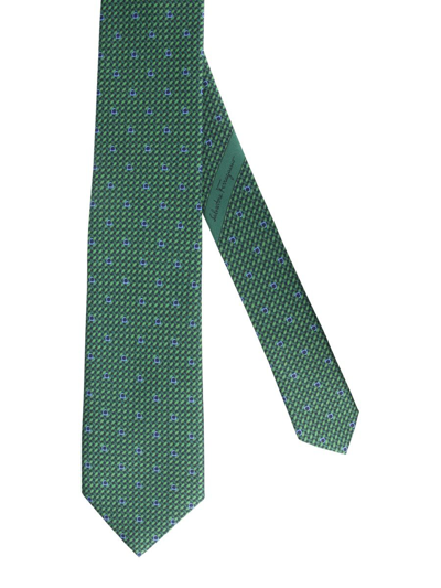 Shop Ferragamo Salvatore  Men's Green Other Materials Tie