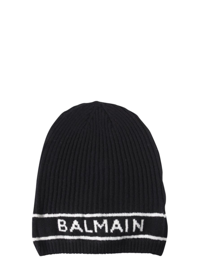 Shop Balmain Men's Black Other Materials Hat