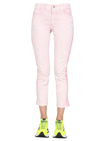 Shop Stella Mccartney Women's Pink Cotton Jeans In Beige
