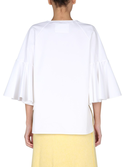Shop Jil Sander Women's White Other Materials T-shirt