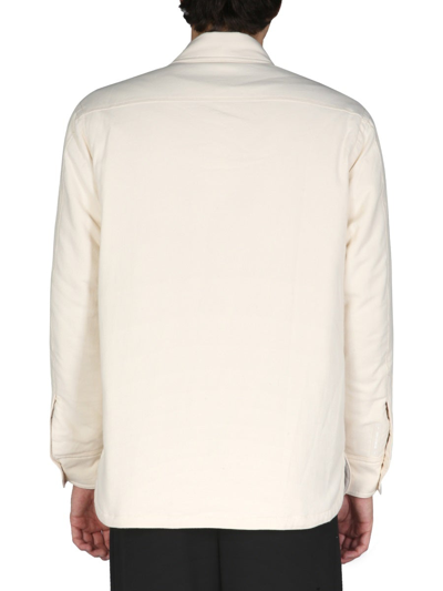 Shop Helmut Lang Shirt Jacket In White