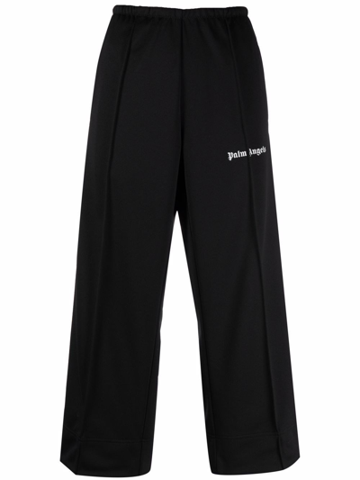 Shop Palm Angels Trackpants In Nero